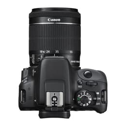 Cámara SLR - Canon EOS 100D Negra + Lente Canon EF-S 18-55mm f/4-5.6 IS STM