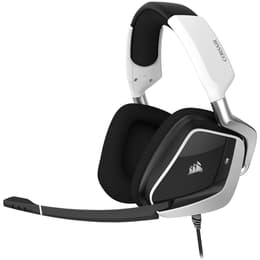 Cascos reducción de ruido gaming con cable micrófono Corsair Void RGB Elite USB - Blanco