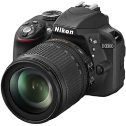 Réflex - Nikon D3300 - Negro + Objetivo Nikkor AF-S DX ED VR 18-105 mm VR f/3.5-5.6