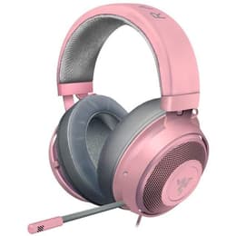 Cascos gaming con cable micrófono Razer Kraken - Rosa/Gris