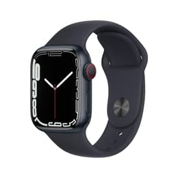 Apple Watch (Series 7) GPS 41 mm - Aluminio Negro - Correa deportiva Negro
