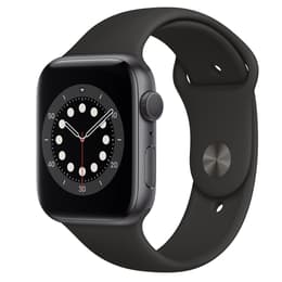 Apple Watch (Series 6) GPS 44 mm - Aluminio Gris espacial - Correa deportiva Negro