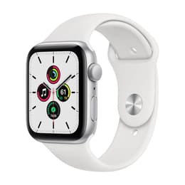 Apple Watch (Series 4) GPS 44 mm - Aluminio Plata - Correa deportiva Blanco