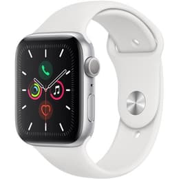 Apple Watch (Series 5) GPS 44 mm - Aluminio Plata - Correa loop deportiva Blanco