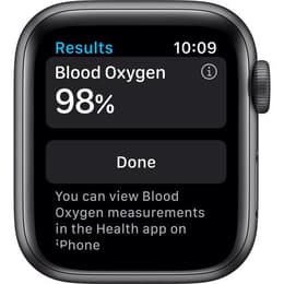 Apple Watch (Series 6) GPS 44 mm - Aluminio Gris espacial - Correa loop deportiva Negro