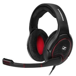 Cascos reducción de ruido gaming con cable micrófono Sennheiser Game One - Negro/Rojo