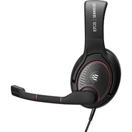 Cascos reducción de ruido gaming con cable micrófono Sennheiser Game One - Negro/Rojo