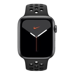 Apple Watch (Series 5) 2019 GPS 44 mm - Aluminio Gris espacial - Deportiva Nike Negro