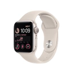 Apple Watch (Series SE) 2022 GPS 40 mm - Aluminio Plata - Correa deportiva Gris