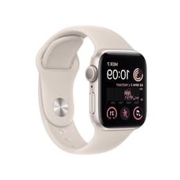 Apple Watch Series SE 2 (2022) GPS 40 mm - Aluminio Plata - Correa deportiva Blanco estrella
