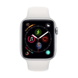Apple Watch Series 4 (2018) GPS 44 mm - Aluminio Plata - Correa deportiva Blanco