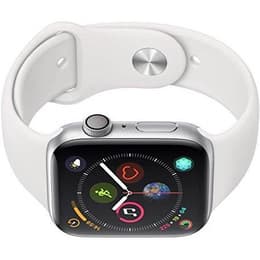 Apple Watch Series 4 (2018) GPS 44 mm - Aluminio Plata - Correa deportiva Blanco