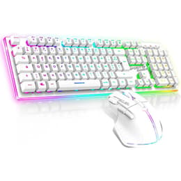 Spirit Of Gamer Teclado AZERTY Francés Wireless retroiluminado Ultimate 600 combo