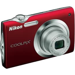 Compacta- Nikon Coolpix S3000 Rojo + Nikon Nikkor 4x Wide Optical Zoom 27-108mm f/3.2-5.9