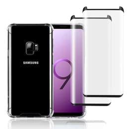 Funda Galaxy S9 y 2 protectores de pantalla - Plástico reciclado - Transparente