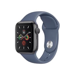 Apple Watch (Series 5) 2019 GPS 44 mm - Aluminio Gris espacial - Correa deportiva Azul