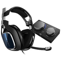 Cascos reducción de ruido gaming con cable micrófono Astro A40 TR + MixAmp Pro PS4/PC - Negro
