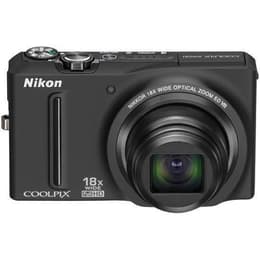 Cámara compacta Nikon Coolpix S9100 - Negro