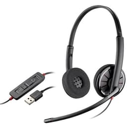 Cascos reducción de ruido con cable micrófono Plantronics Blackwire C320M - Negro