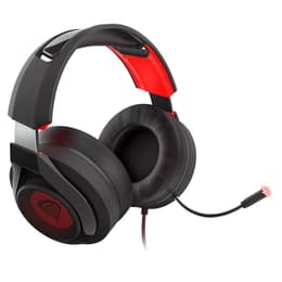 Cascos reducción de ruido gaming con cable micrófono Genesis Radon 610 - Negro/Rojo