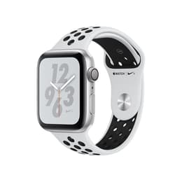 Apple Watch Series 4 (2018) GPS 44 mm - Aluminio Plata - Correa Nike Sport Blanco/Negro