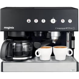 Cafeteras express combinadas Compatible con bolsitas monodosis ESE Magimix 11422 Auto 1.4L - Negro