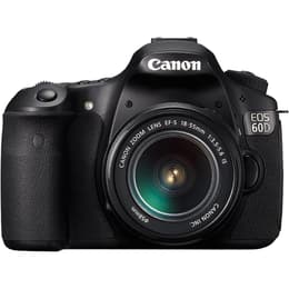 Reflex - Canon EOS 60D - Negro + Lente EF-S 18-55 mm 1: 3.5-5.6 IS