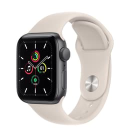 Apple Watch (Series 5) 2019 GPS 44 mm - Aluminio Gris - Correa deportiva Blanco