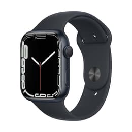 Apple Watch (Series 7) 2021 GPS 45 mm - Aluminio Negro espacial - Correa deportiva Negro