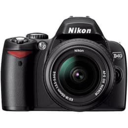 Cámara Reflex - Nikon D40 Negro + Objetivo Nikon AF-S DX Nikkor 18-55 mm f/3.5-5.6G ED II