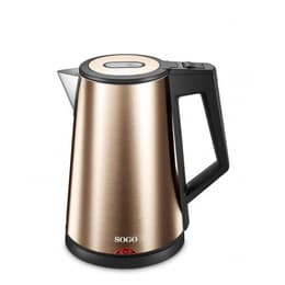 Sogo KET-SS-7705-GD Oro 1,7000L - Hervidor de agua eléctrico