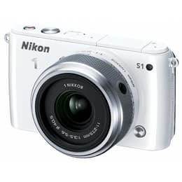 Cámara Híbrida - Nikon 1 s1 - Blanco + Objetivo Nikkor 11-27.5