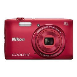 Compacto - Nikon Coolpix S3600 - Rojo