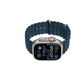 Apple Watch Ultra (2022) GPS + Cellular 49 mm - Titanio Titanio natural - Correa Ocean Azul