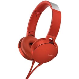 Cascos con cable Sony MDR-XB550 - Rojo