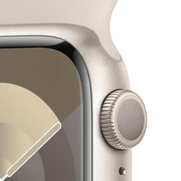 Apple Watch Series 9 (2023) GPS + Cellular 45 mm - Aluminio Blanco estrella - Correa deportiva Blanco estrella