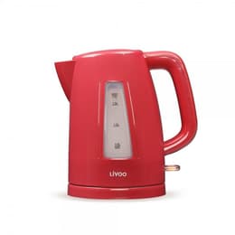 Livoo DOD184RC Rojo 1,7000L - Hervidor de agua eléctrico