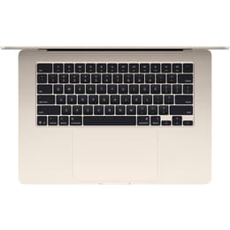 MacBook Air 15" (2025) - M4 de Apple con CPU de 10 núcleos y GPU de 10 núcleos - 16GB RAM - SSD 256GB - Pantalla estándar - QWERTY - Español