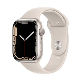 Apple Watch (Series 7) 2021 GPS + Cellular 41 mm - Acero inoxidable Blanco estrella - Correa deportiva Blanco estrella