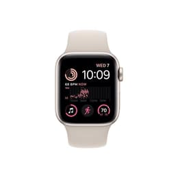 Apple Watch (Series SE) 2020 GPS + Cellular 44 mm - Aluminio Oro - Correa deportiva Blanco