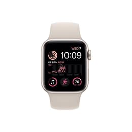 Apple Watch Series SE 1 (2020) GPS + Cellular 44 mm - Aluminio Oro - Correa deportiva Blanco