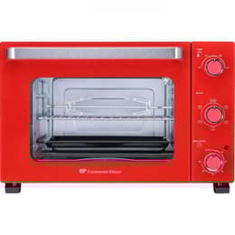 Mini Four Electrique CONTINENTAL EDISON CEMF35R - 35L rouge - 1500W - Rotissoire, Convection naturelle Mini-horno