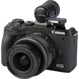 Réflex - Canon EOS M6 Mark II Negro + objetivo Canon EF-M 15-45mm f/3.5-6.3 IS STM