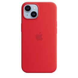 Funda de silicona Apple iPhone 14 Plus - Magsafe - Silicona Rojo