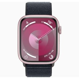 Apple Watch () 2023 GPS + Cellular 45 mm - Aluminio Rosa - Correa loop deportiva Midnight