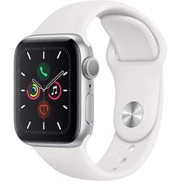 Apple Watch (Series 5) 2019 GPS + Cellular 40 mm - Aluminio Plata - Correa con hebilla moderna Blanco
