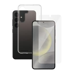 Funda Galaxy S24 y pantalla protectora - Silicona - Transparente