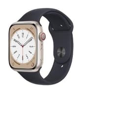 Apple Watch (Series 8) 2022 GPS + Cellular 45 mm - Aluminio Rosa - Correa deportiva Negro
