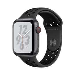 Apple Watch (Series 4) 2018 GPS + Cellular 44 mm - Aluminio Gris espacial - Deportiva Nike Negro espacial