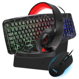 Amstrad Teclado AZERTY Francés retroiluminado Warriors